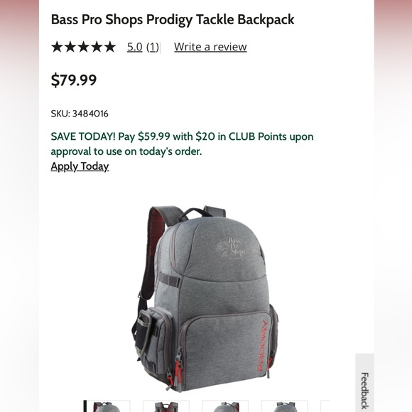 BASS PRO SHOP - Prodigy tackle backpack - Picture 6 of 12